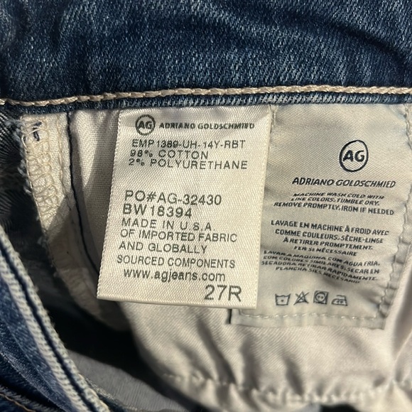 AG Adriano Goldschmied The Legging Ankle 14 Years Radiant Blue Step-Hem Jeans - Picture 12 of 12